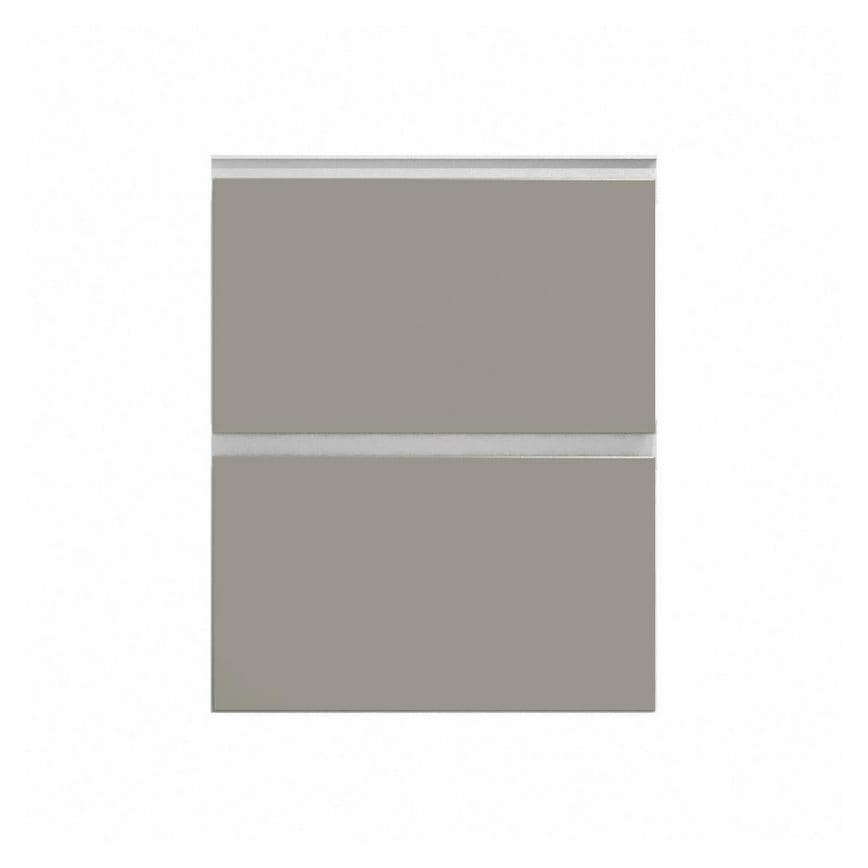 Hockley Super Matt Sand Grey 342mm x 600mm Pan Kitchen Drawer CAD Front