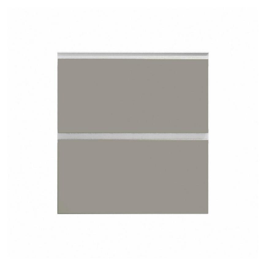 Hockley Super Matt Sand Grey 342mm x 700mm Pan Kitchen Drawer CAD Front