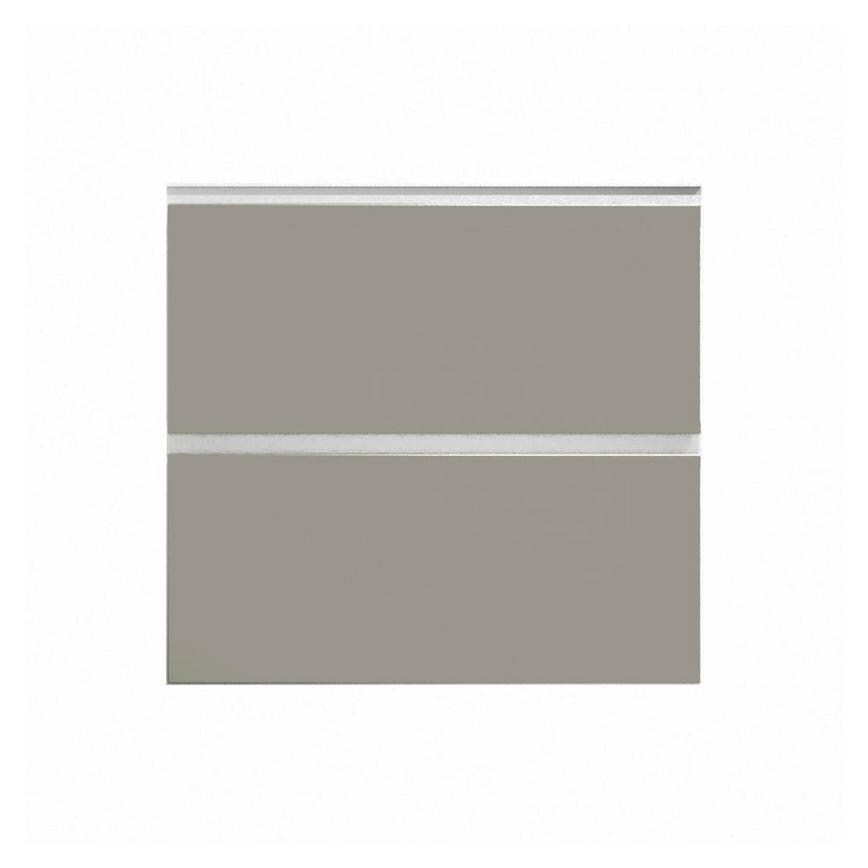 Hockley Super Matt Sand Grey 342mm x 800mm Pan Kitchen Drawer CAD Front