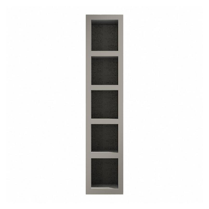 Super Matt Sand Grey 720mm x 150mm Wine Rack Frontal