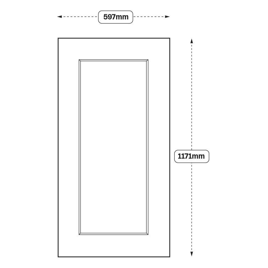 Chelford 600 Tall Appliance Tower Door 1171mm (XX62)