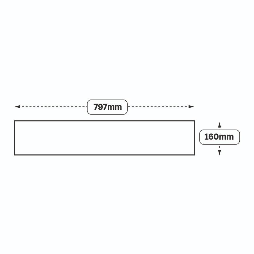 Chilcomb 800 Drawer Front (XX5B) Line Drawing