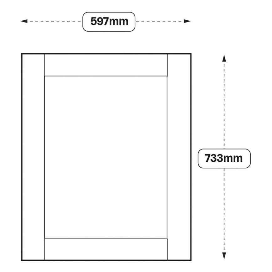600 Tall Appliance Tower Door 733mm (XX66)