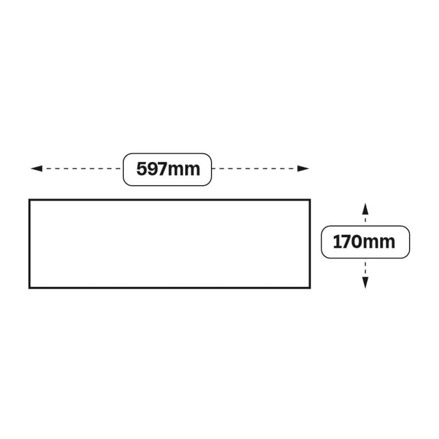 Slabs 600 Drawer Door 170mm (XX1H)