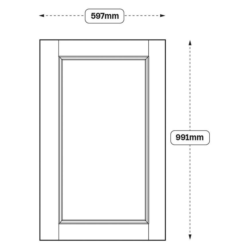 Bridgemere 600 Fridge Door (XX27)