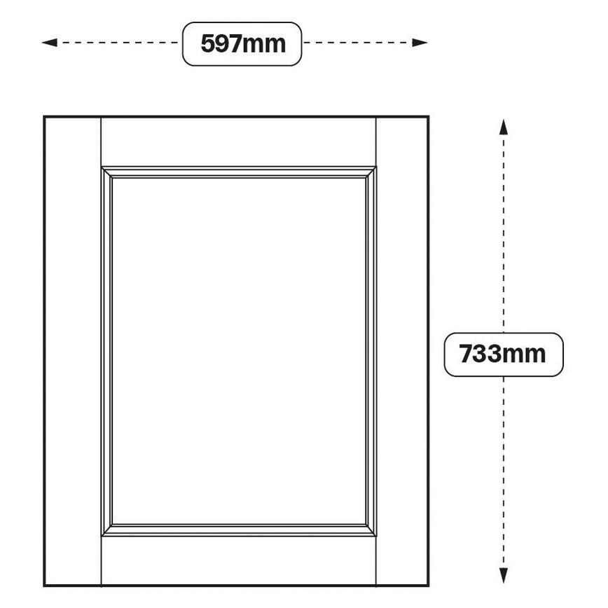 Bridgemere 600 Tall Appliance Tower Door 733mm (XX66)