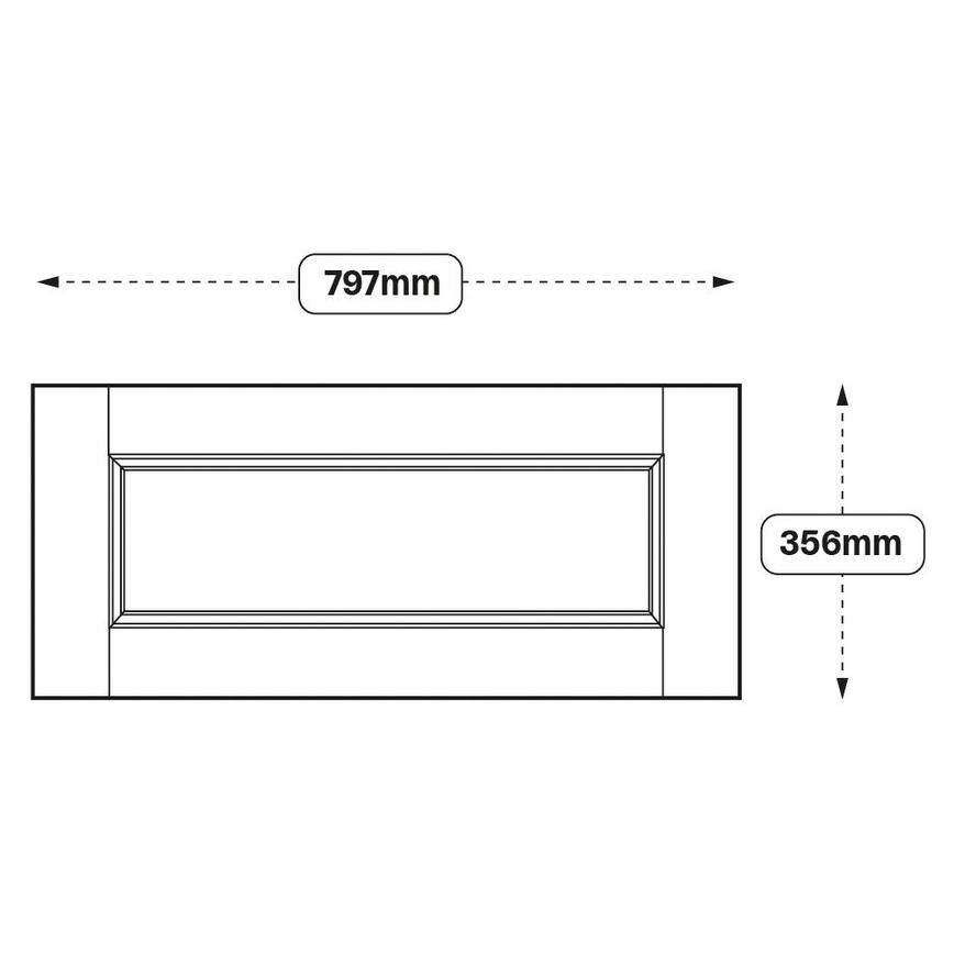 Bridgemere 800 Half Height / Pan Drawer Door (XX88)