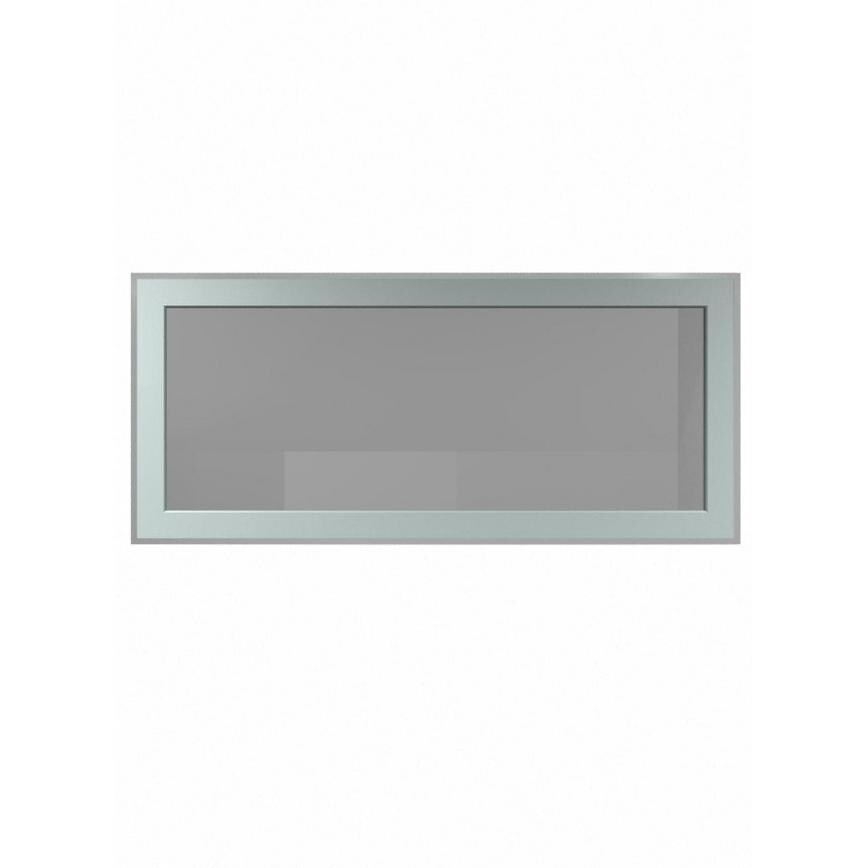 800 Half Height Glass Wall Aluminium CAD Frame Front