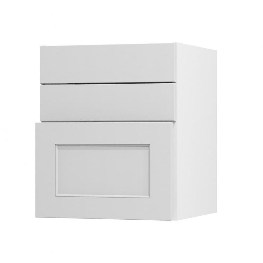 Elmbridge Dove Grey 600 Hob / Pan Drawer Door Open