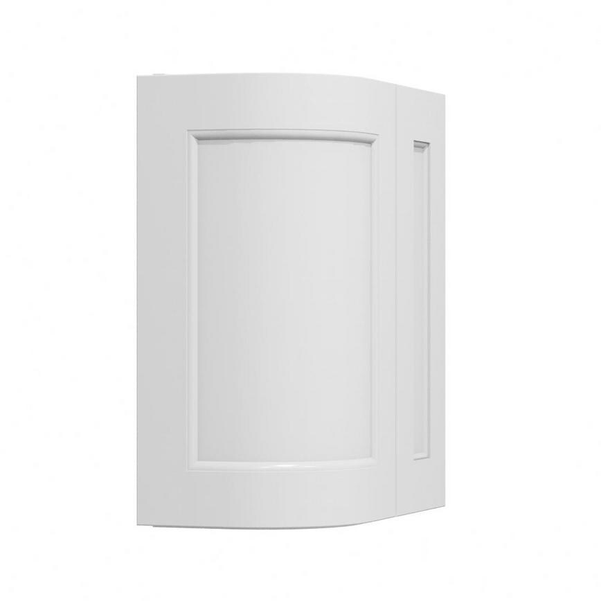 Elmbridge Dove Grey Curved Base Wall Door Open