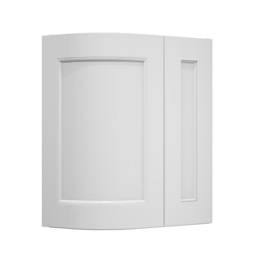 Elmbridge Dove Grey Curved Base Wall Door