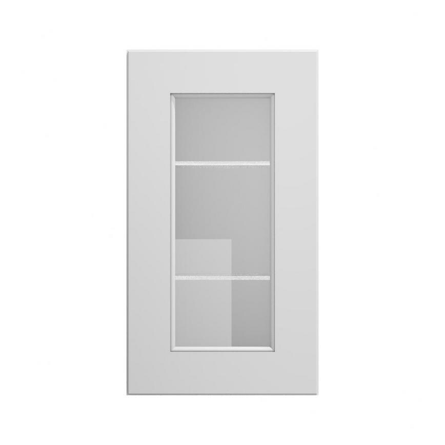 Elmbridge Dove Grey 400 Full Height Glass Door Cut Out