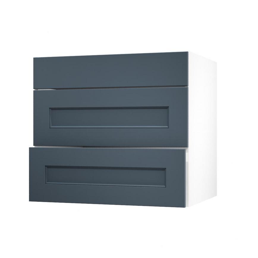 Elmbridge Navy 800 Pan Drawer Door Open