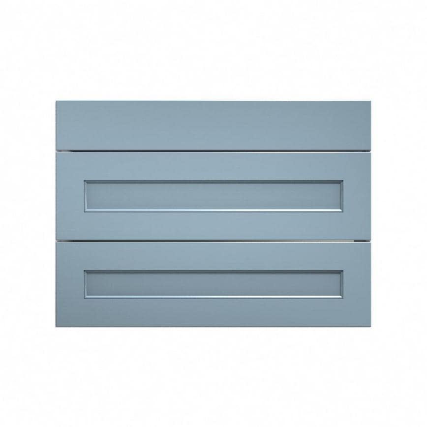 Elmbridge Dusk Blue 1000 Fridge Freezer Wall Door Open