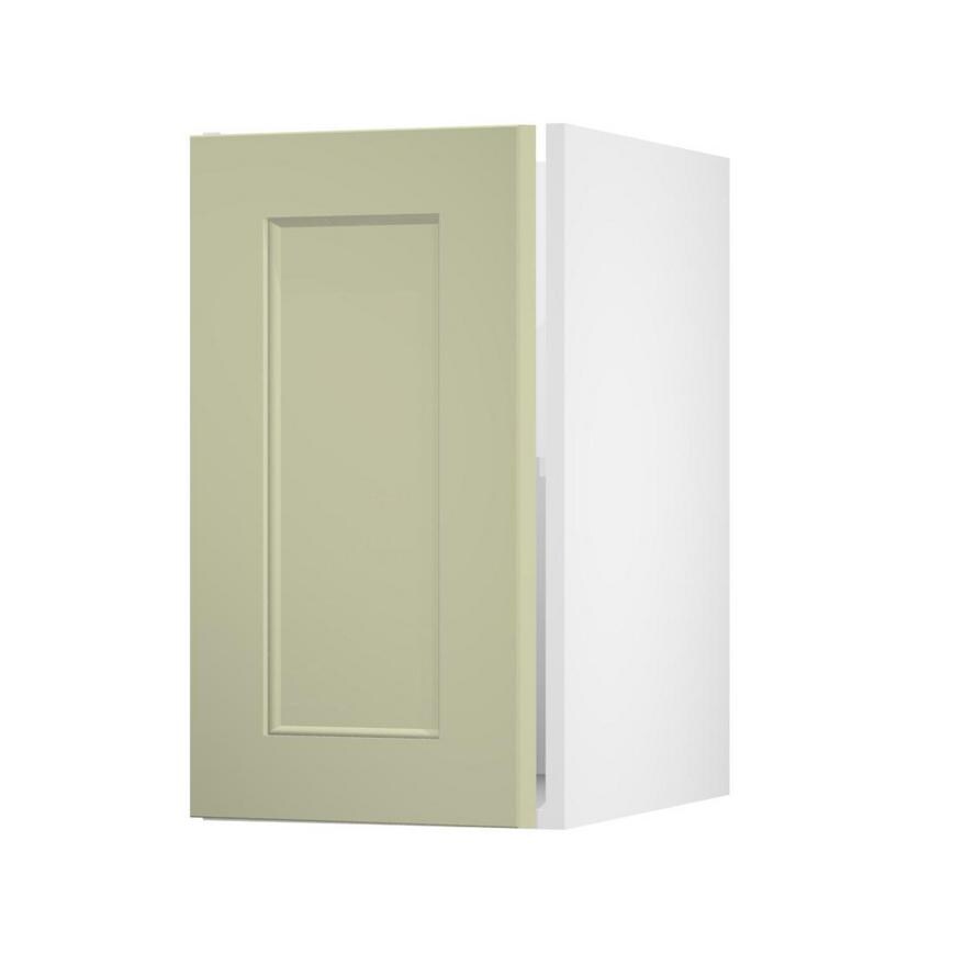 Elmbridge Sage Green 400 Full Height Door Open