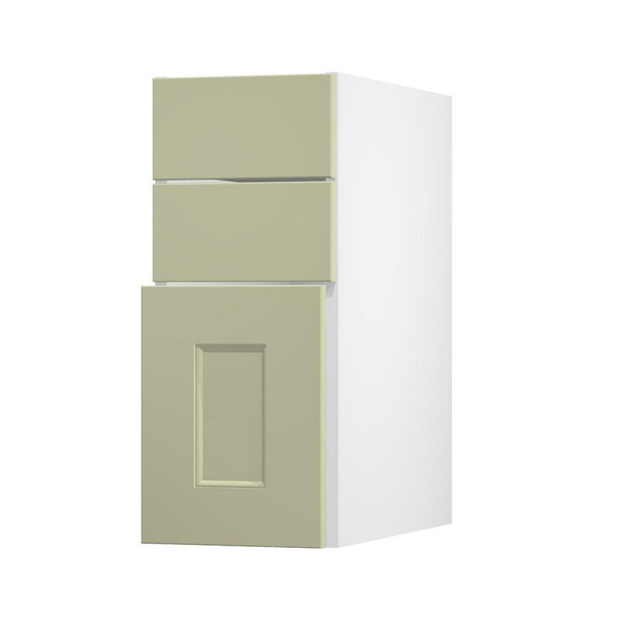 Elmbridge Sage Green 300 Pan Drawer Door Open