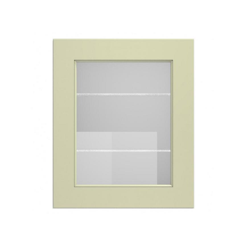 Elmbridge Sage Green 600 Full Height Glass Door Cut Out