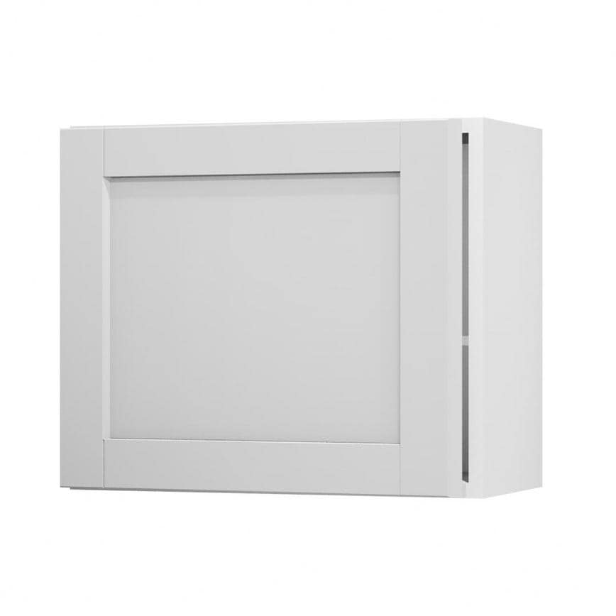 Witney Dove Grey 600 Tall Integrated Microwave Topbox Door Open