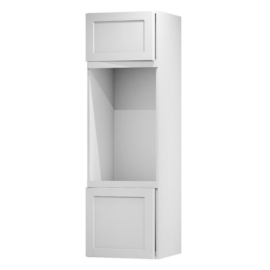 Witney White 600 Appliance Tower Fascia Door Open