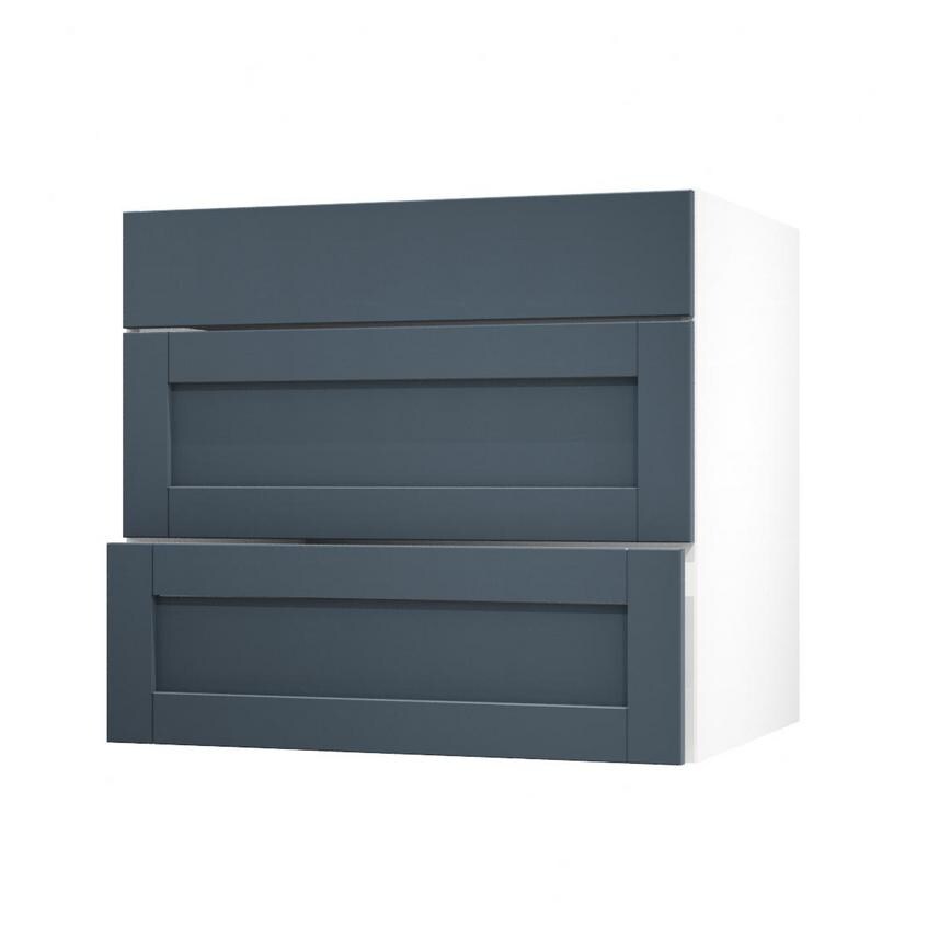 Witney Navy 800 Pan Drawer Door Open
