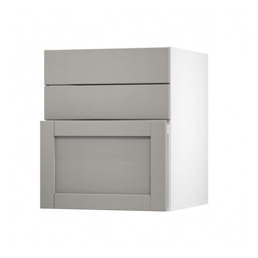 Witney Croft Grey 600 Hob / Pan Drawer Door Open