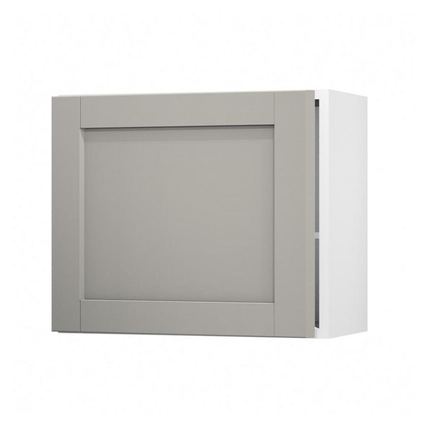 Witney Croft Grey 600 Tall Integrated Microwave Topbox Door Open