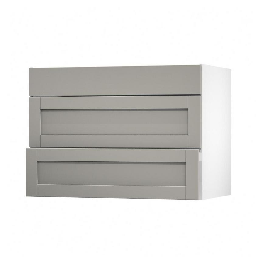 Witney Croft Grey 1000 Fridge Freezer Wall Door Open