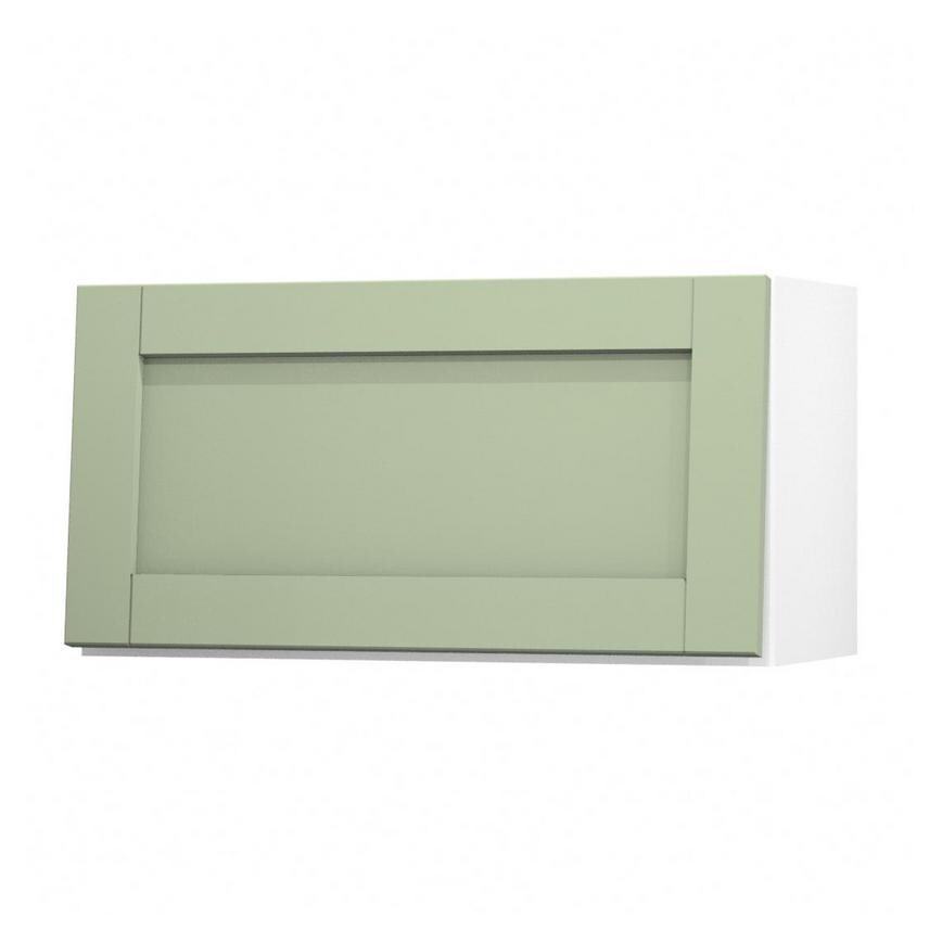 Witney Reed Green 700mm x 360mm Bridging Unit Door Shown Open at an Angle