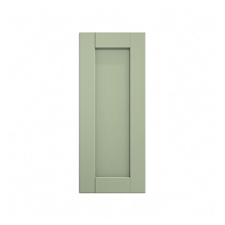 Witney Reed Green 300mm x 720mm Full Height Door Shown Closed from the Front