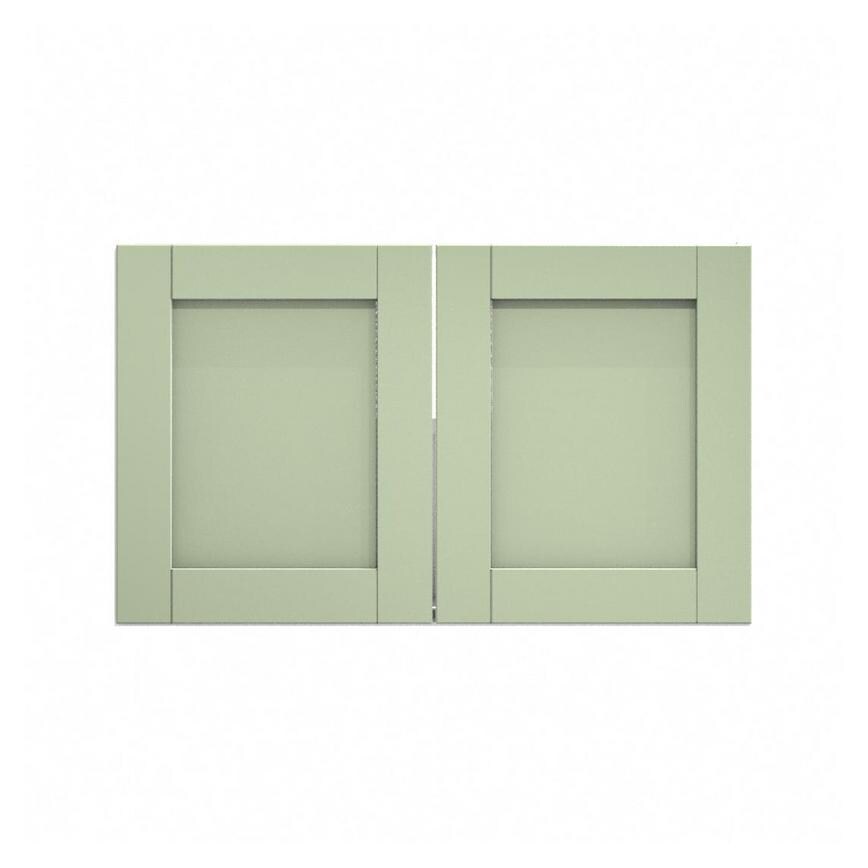 Witney Reed Green 800mm x 481mm Pair of Doors Shown Closed from the Front