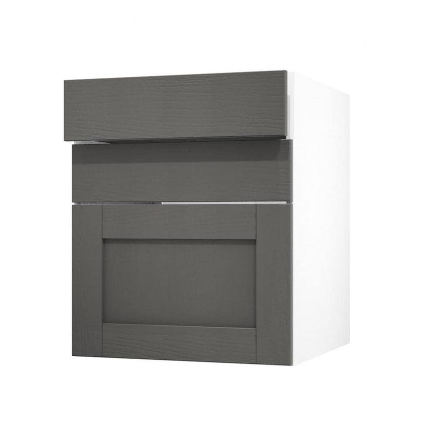 Halesworth Charcoal 600 Drawer Door Open