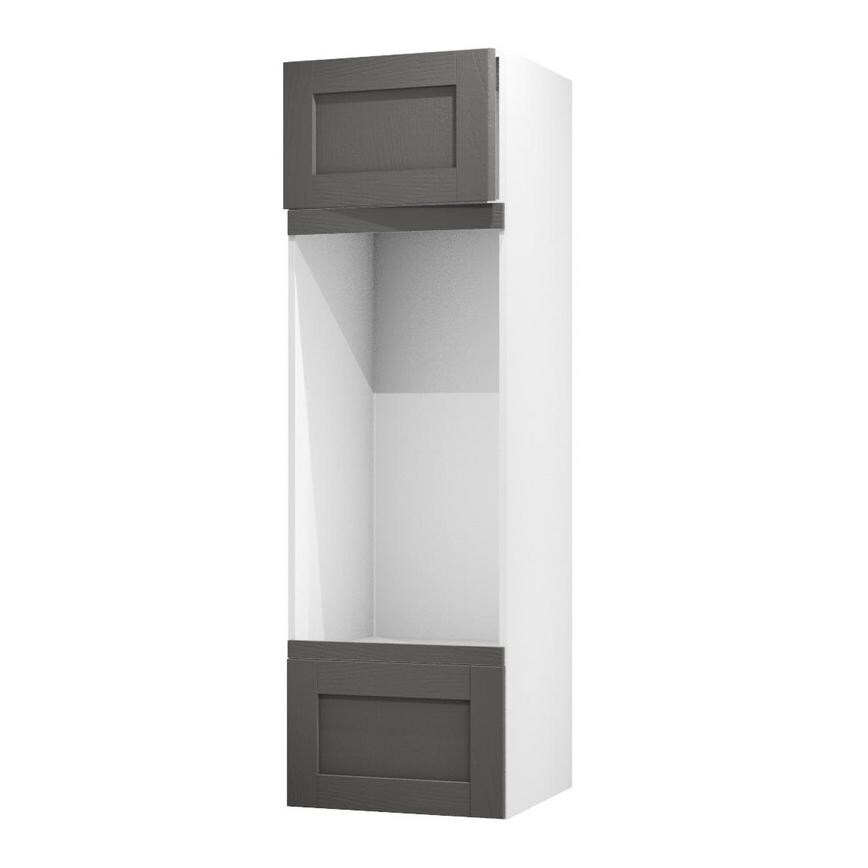 Halesworth Charcoal 600 Appliance Tower Door Open 437mm