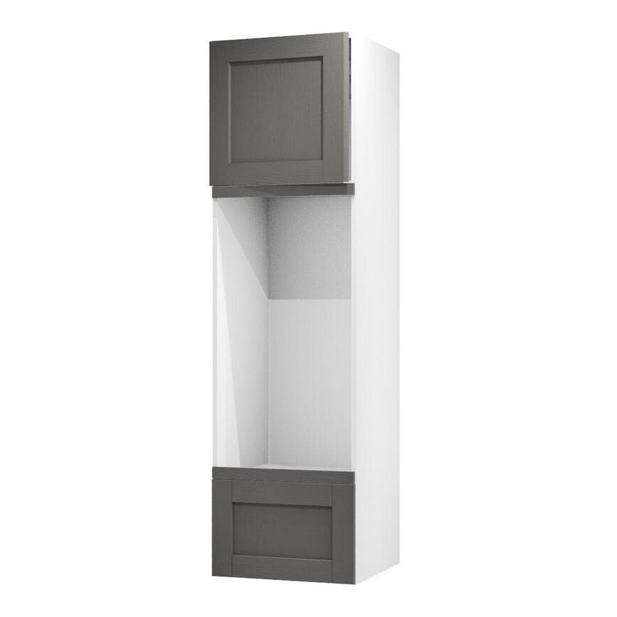 Halesworth Charcoal 600 Tall Appliance Tower Door Open 570mm