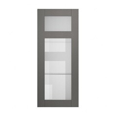 Halesworth Charcoal 500 Panelled Glass Dresser Door