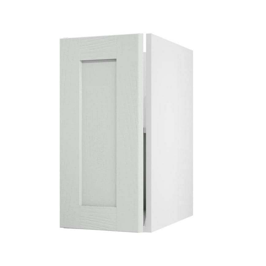 Halesworth Dove Grey 350 Full Height Door Open