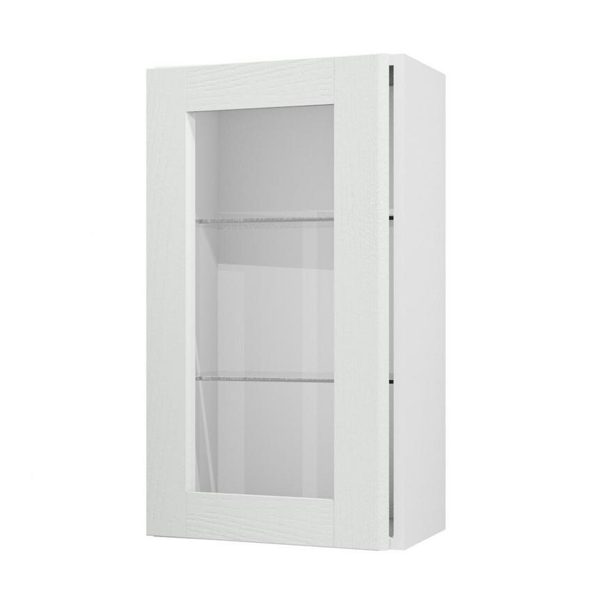 Halesworth Dove Grey 500 Tall Glass Door Open