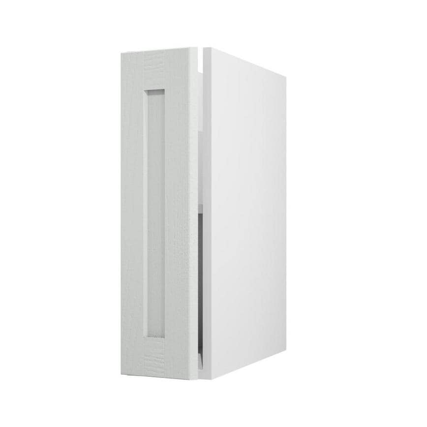 Halesworth Dove Grey 200 Full Height Pull Out Door Open