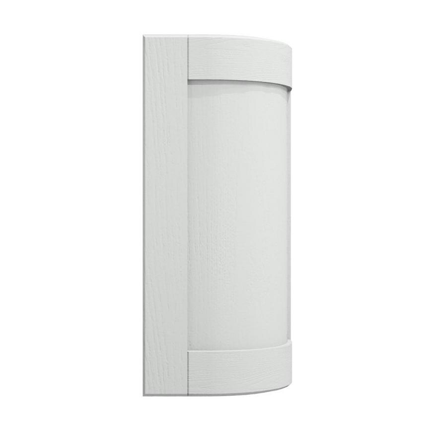 Halesworth Dove Grey Curved Base Wall Door Open