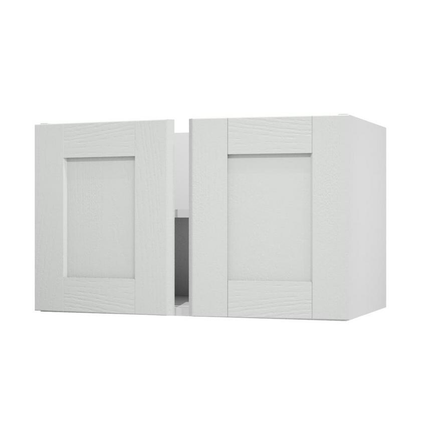 Halesworth Dove Grey 800 Double Belfast Sink Door Open