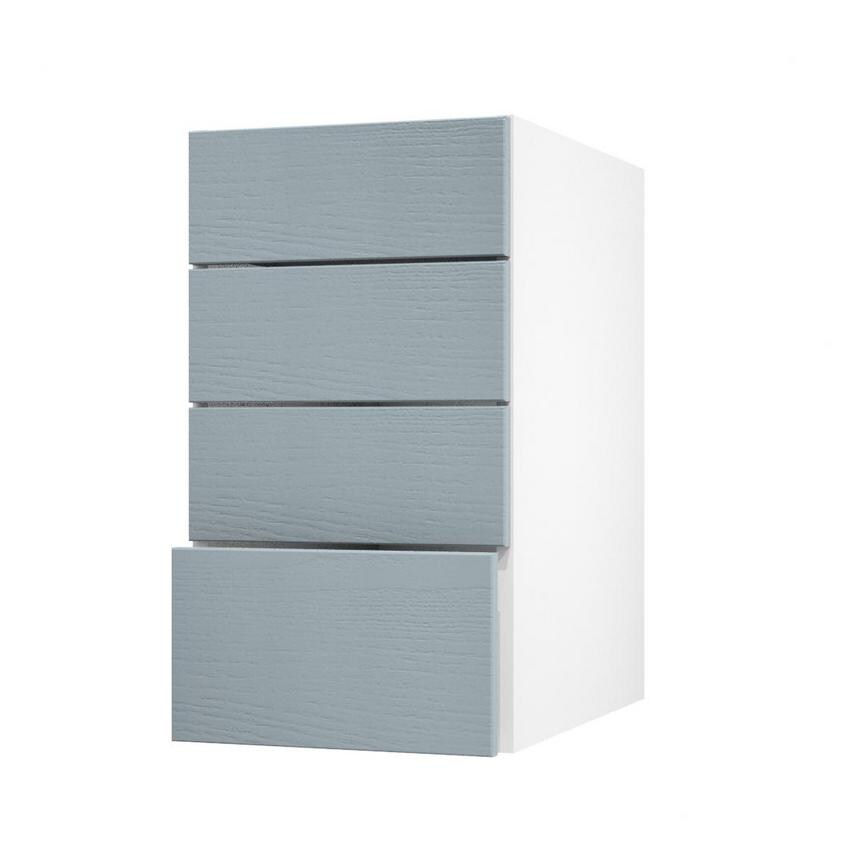 Halesworth Dusk Blue 400 Deep Drawer Door Open