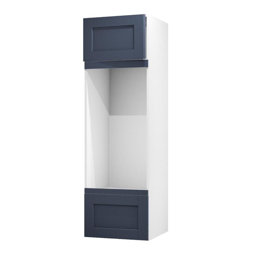 Halesworth Navy 600 Appliance Tower Door Open 437mm