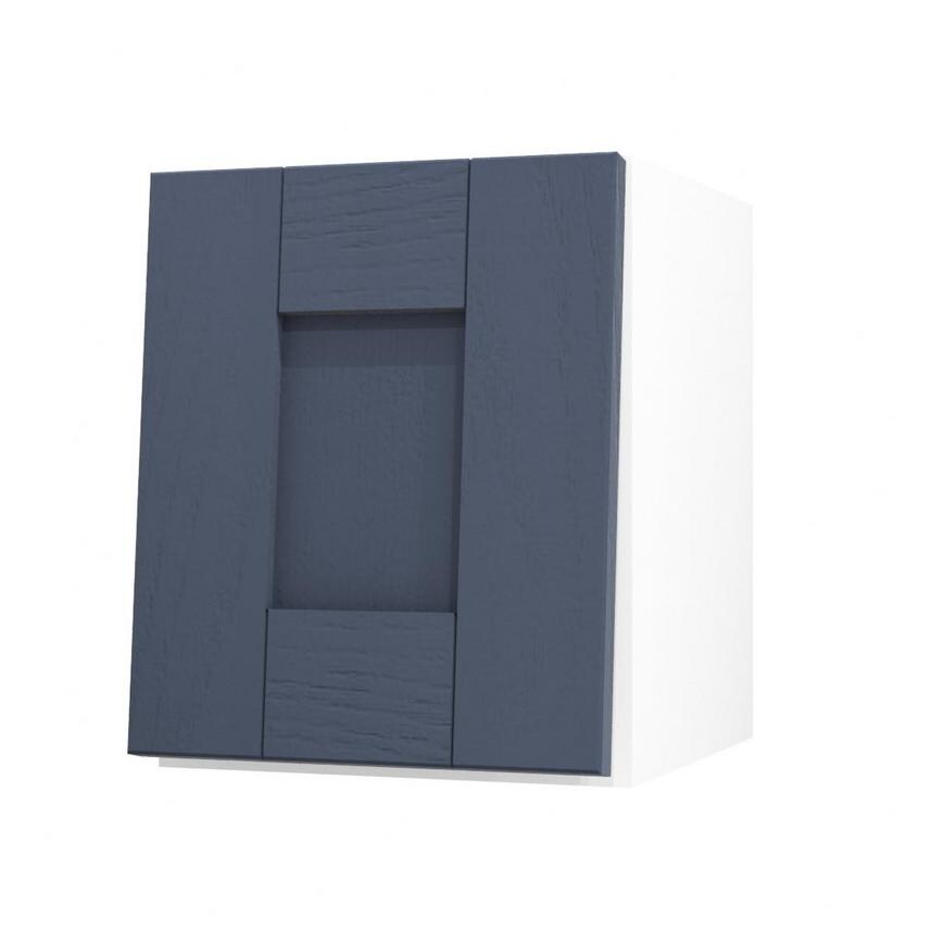Halesworth Navy 300 Half Height Door Open
