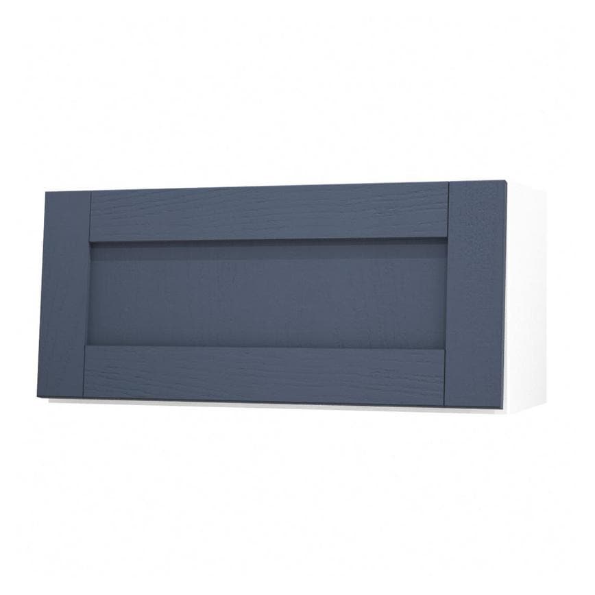 Halesworth Navy 800 Half Height / Pan Drawer Door Open