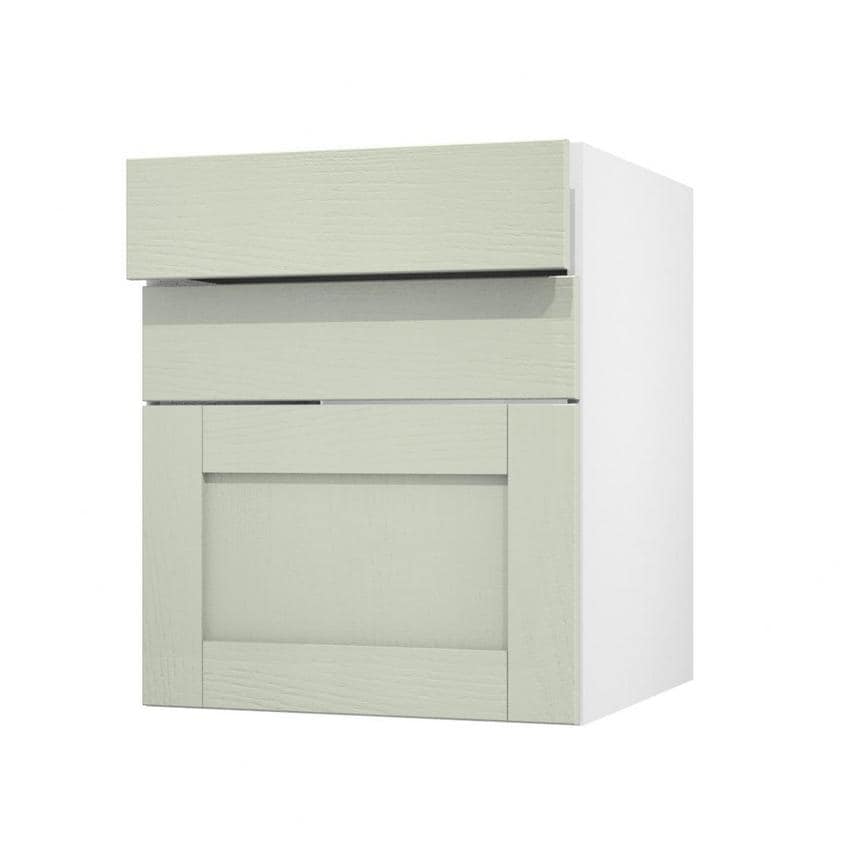 Halesworth Sage Green 600 Drawer Door Open