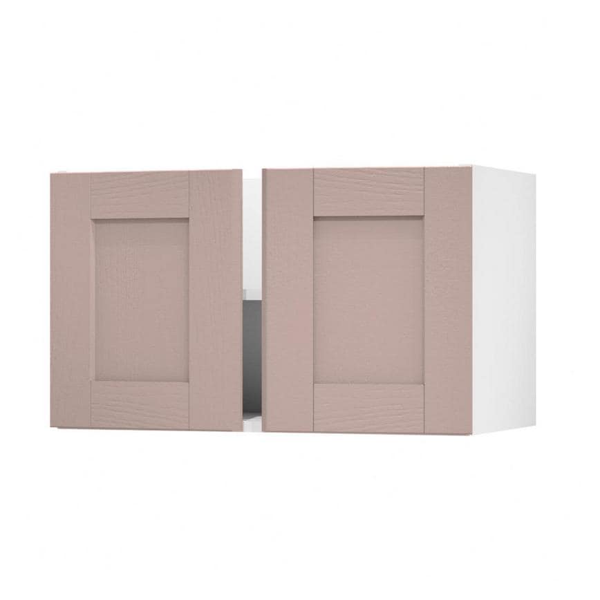 Halesworth Antique Rose 800mm x 481mm Pair of Doors Shown Open at an Angle