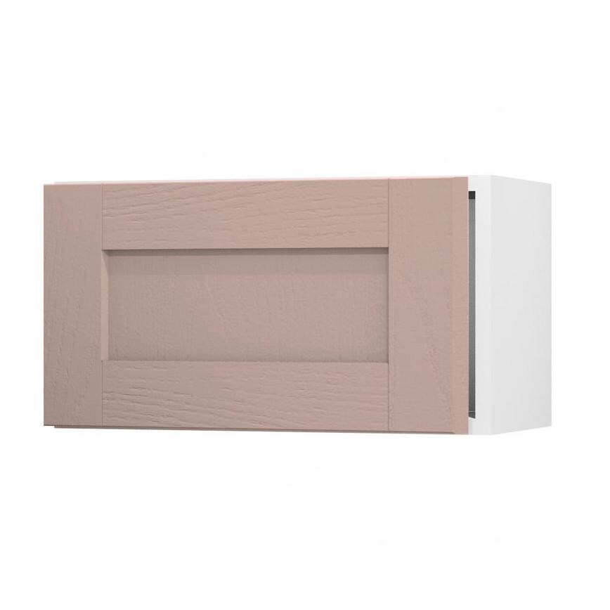Halesworth Antique Rose 600mm x 326mm Integrated Microwave Top Box Door Shown Open at an Angle