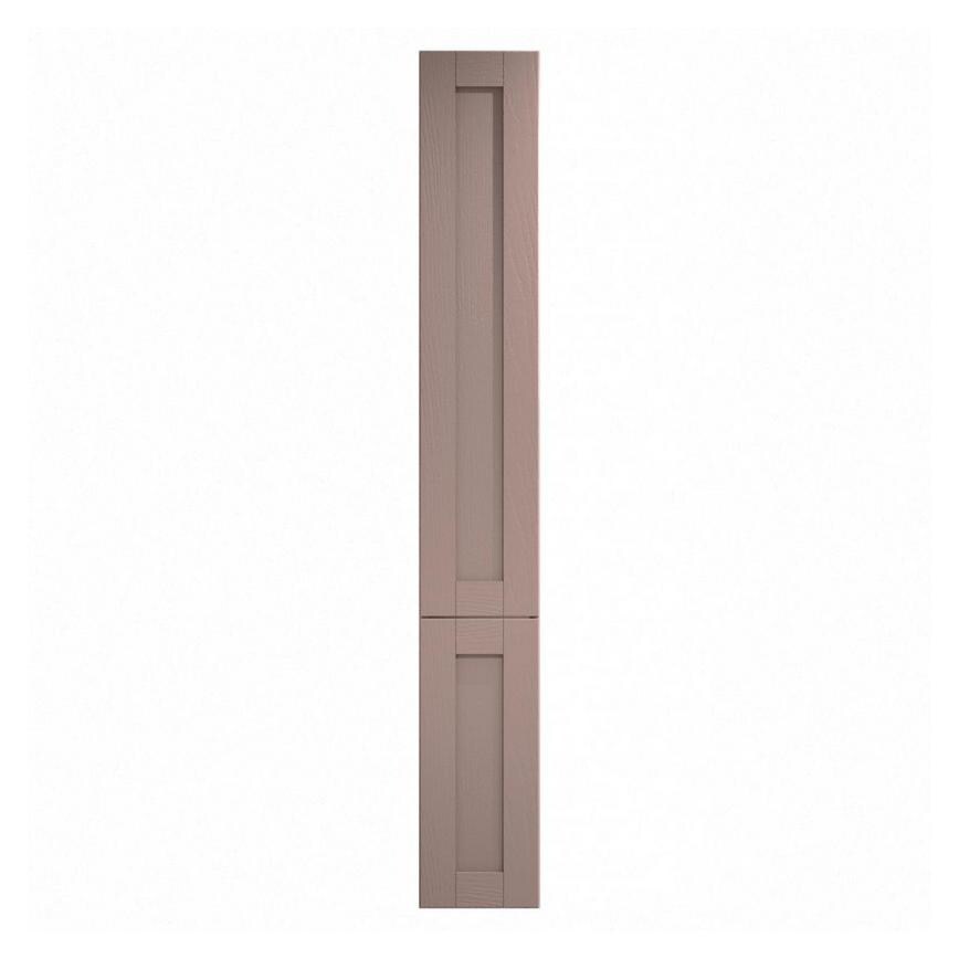 Halesworth Antique Rose 300mm x 1400mm Tall Larder Door Shown Closed from the Front as Part of a Full Larder Unit