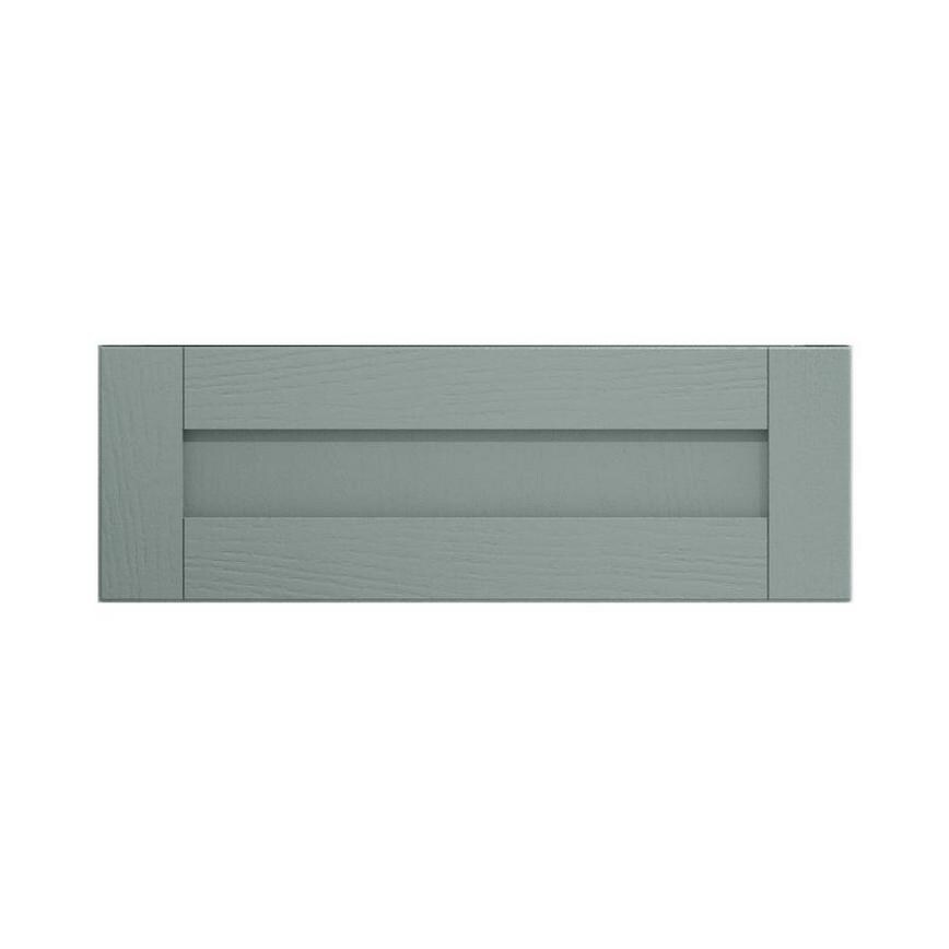 Halesworth Seafoam 800mm x 275mm Pan Drawer Front Shown Closed from the Front as a Single Drawer