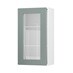 Halesworth Seafoam 500mm x 900mm Tall Clear Glass Door Shown Open at an Angle