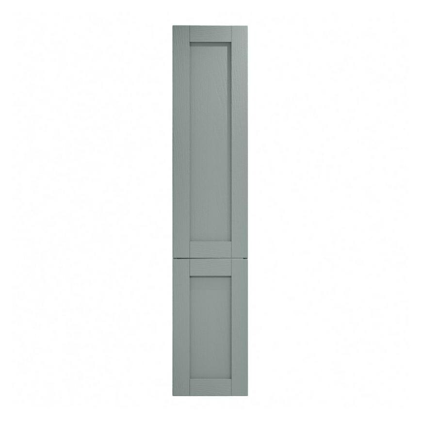 Halesworth Seafoam 400mm x 1200mm Full Height Larder Door Shown Closed from the Front as Part of a Full Larder Unit
